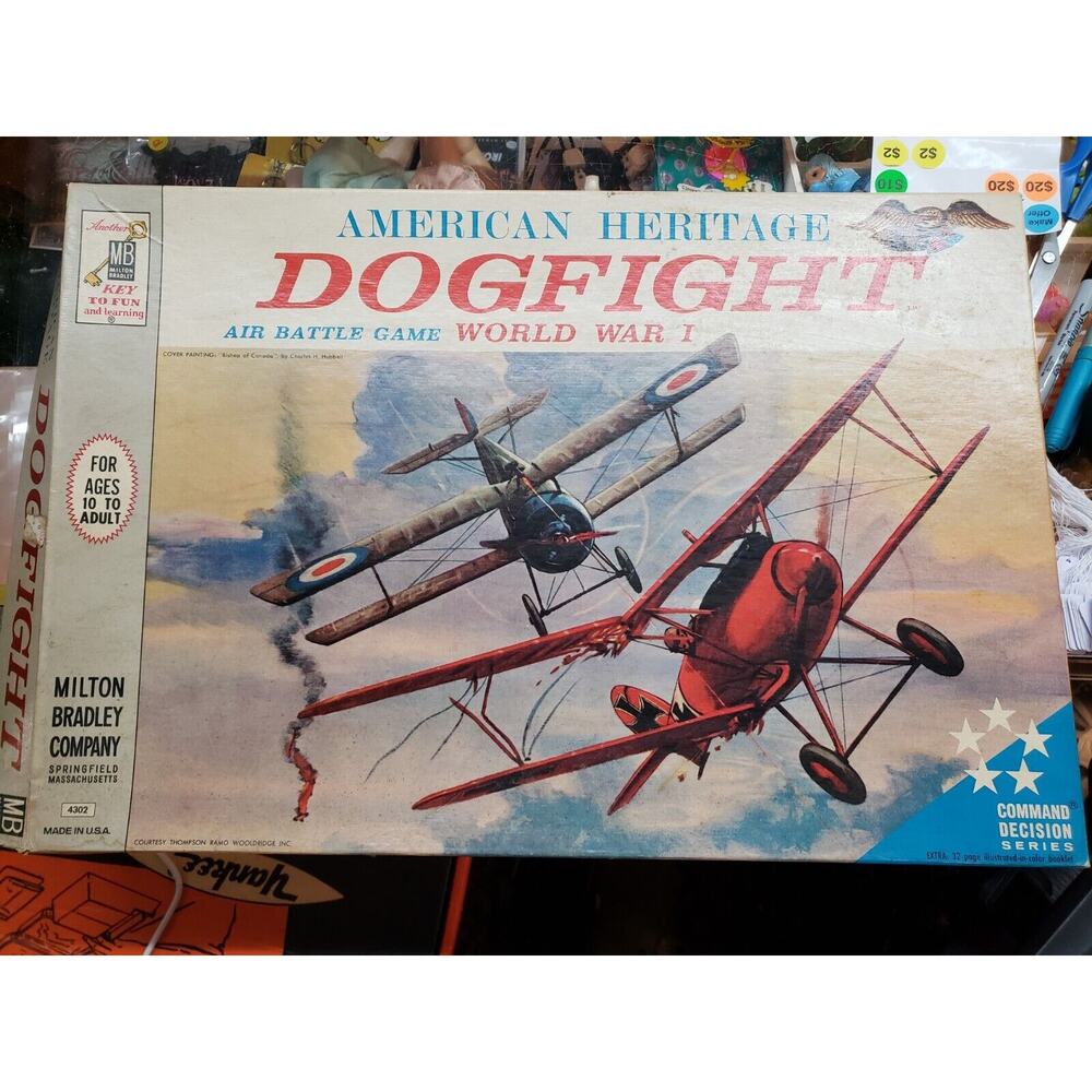 Vtg 1962 DOGFIGHT WWI World War 1 Air Battle Game, Incomplete,American Heritage